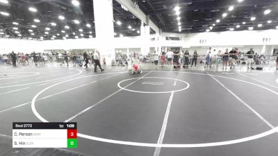 85 lbs Semifinal - Cain Person, Central Coast Most Wanted vs Sean Hin, Clovis Wrestling
