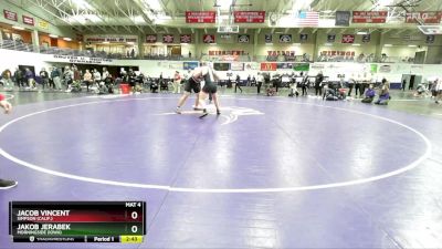 285 lbs Semifinal - Jakob Jerabek, Morningside (Iowa) vs Jacob Vincent, Simpson (Calif.)