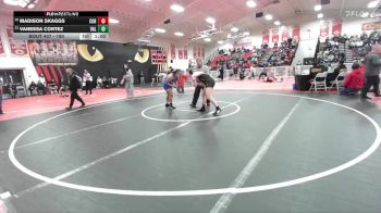 190 lbs Cons. Round 2 - Madison Skaggs, Corona vs Vanessa Cortez, Valencia