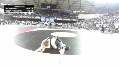 Boys 2A 144 lbs Champ. Round 2 - Joseph Yefimchuk, Fife vs Michael Fritz, Orting