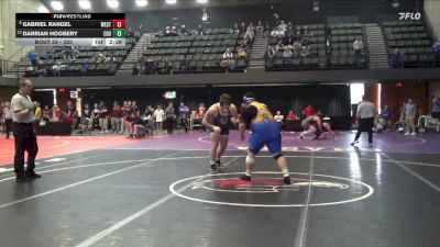 285 lbs Champ. Round 1 - Gabriel Rangel, Westcliff vs Darrian Hoobery, Eastern Oregon University (OR)