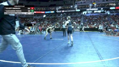 3A-113 lbs Champ. Round 2 - Elliott Gnewuch, Xavier, Cedar Rapids vs Alexander Pierce, Iowa City, West