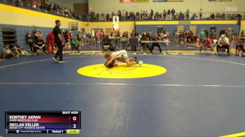 110 lbs Round 2 - Kortney Akpan, Maize Wrestling Club vs Declan Keller, Dodge City Training Center