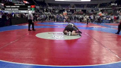 6A 190 lbs Cons. Round 2 - Nate Ledbetter, Hazel Green HS vs Kyonne Rogers, Mae Jemison