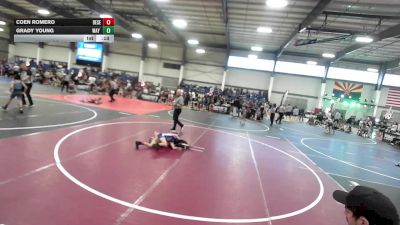 62 lbs Consi Of 4 - Coen Romero, Desert Dogs WC vs Grady Young, Way Out West