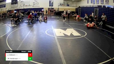 127 lbs Cons. Round 4 - Mason Anderson, Commodore Perry Hs vs Joshua Dobson, Punxsutawney Area Hs