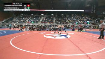 3A-190 lbs Quarterfinal - Boston Busskohl, Lyman vs Connor Rothenberger, Rawlins