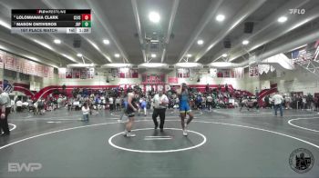 190 lbs 1st Place Match - Mason Ontiveros, John H Pitman vs Lolomanaia Clark, Clovis