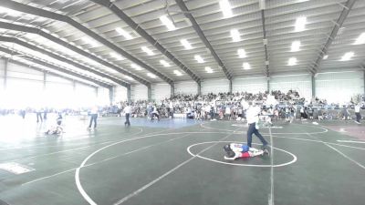 43 lbs Quarterfinal - Zane Staggs, Westside WC vs Niko Ortega, Desert Dogs WC