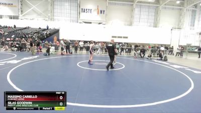 90 lbs Cons. Round 2 - Silas Goodwin, Mighty Lions Wrestling Club vs Massimo Cariello, Club Not Listed