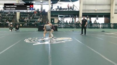 124 lbs Cons. Round 2 - Shai Curtiss, Alma vs Jamie Cook, Northern Michigan University