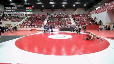 HS 100 lbs Cons. Round 4 - Cenobia Rico, ANADARKO HS vs Melina Owens, MOORE