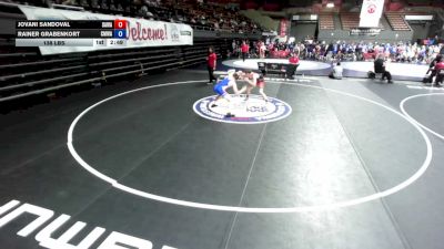 138 lbs Jovani Sandoval, SAWA - Sacramento Area Wrestling Association vs Joseph Guanella, CMWA - Coastal Mountain Wrestling Association