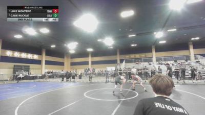 106 lbs 2nd Place - Luke Montero, Team Credo vs Cade Ruckle, Gold Rush Wrestling
