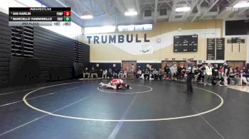175 lbs 3rd Place - Ian Karlin, Pomperaug/Watwn/Naug vs Marcello Tumminello, Ridgefield