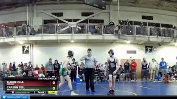 100 lbs 5th Place Match - Elijah Ogle, Indiana vs Carson Bell, New Castle Youth Wrestling Club