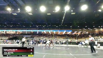 155 lbs 1st Place Match - Mya Bethel, North Miami vs Kha`Liyah Delva, Fort Pierce Central