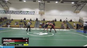 285 lbs Semifinal - Angelo Franco, Victor Valley vs Jacob Lara, Mt San Antonio College