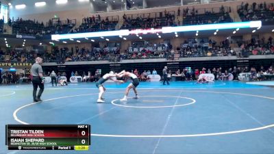 130 lbs Quarterfinal - Tristan Tilden, Dillingham High School vs Isaiah Shepard, Redington Sr. Jr/Sr High School