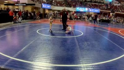 46 lbs Champ. Round 2 - Ronald Rides Horse, Remnant Wrestling Club vs Yates Ross, Miles City Wrestling Club