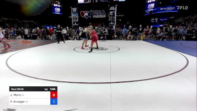 215 lbs Cons 16 #2 - Jeremiah Mora, CA vs Preston Krueger, WI