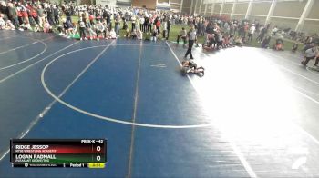 42 lbs Semifinal - Ridge Jessop, Ryse Wrestling Academy vs Logan Radmall, Pleasant Grove/TUG