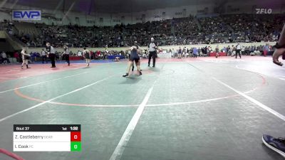 161 lbs Round Of 32 - Zachary Castleberry, Geary vs Iziah Cook, Putnam City