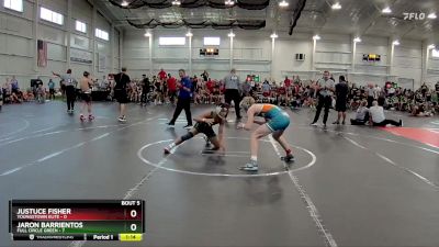 113 lbs Round 2 (6 Team) - Justuce Fisher, Youngstown Elite vs Jaron Barrientos, Full Circle Green