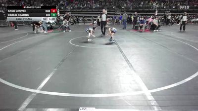 50 lbs Semifinal - Sage Grover, Branchville vs Carlin Keating, Highland