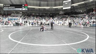49 lbs Semifinal - Eli Dicus, Raw Wrestling Club vs Aston Amatucci, Team Tulsa Wrestling Club