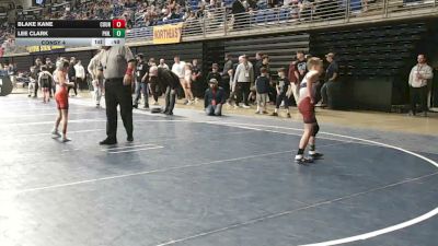 70 lbs Consy 4 - Blake Kane, Council Rock vs Lee Clark, Philipsburg Osceola