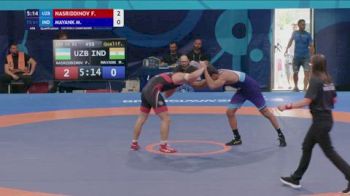 61 kg Qualif. - Fakhriddin Nasriddinov, Uzbekistan vs Mayank Mayank, India