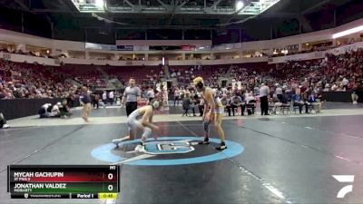 4A 133 lbs Semifinal - Jonathan Valdez, Moriarty vs Mycah Gachupin, St Pius X