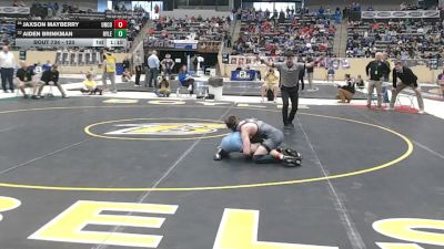 120 lbs Semifinal - Jaxson Mayberry, Union County vs Aiden Brinkman, Ryle