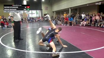 100 lbs Round 2 (6 Team) - Hayden Splendore, Moyer Elite vs Abram Whitaker, NC National Team Gold