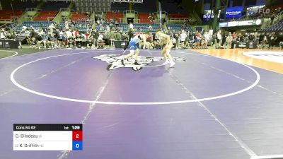 150 lbs Cons 64 #2 - Dokken Biladeau, IA vs Kaleb Griffith, NE