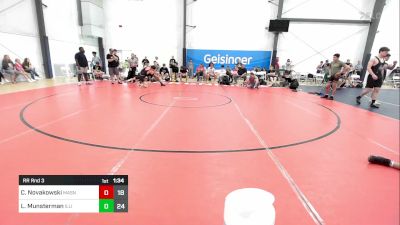 135 lbs Rr Rnd 3 - Conner Novakowski, Mat Assassins Blue vs Luke Munsterman, Illinois Cornstars