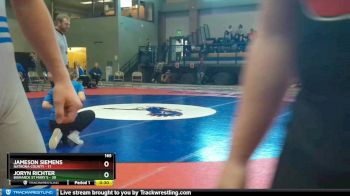 165 lbs Zach Richter, Bismarck St Mary`s vs Gabe Banister, Natrona County