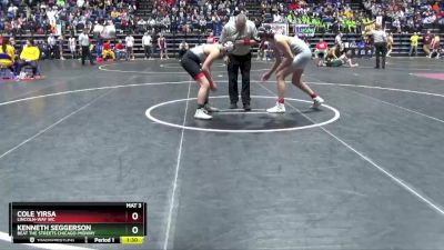 176 lbs Champ. Round 2 - Cole Yirsa, Lincoln-Way WC vs Kenneth Seggerson, Beat The Streets Chicago-Midway