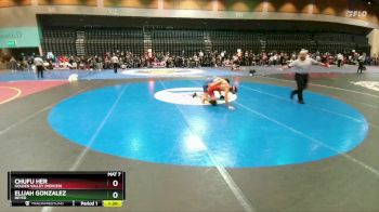 120 lbs Champ. Round 1 - Chufu Her, Golden Valley (Merced) vs Elijah Gonzalez, Beyer