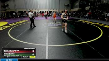 120 lbs Round 1 (16 Team) - Cora Hayes, Southlake Carroll (Girls) vs Kaitlyn Lamrock, Rockwall (Girls)