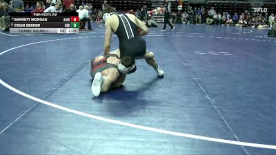 2A-144 lbs Champ. Round 2 - Colin Sesker, Clarion-Goldfield-Dows vs Barrett Morgan, Algona