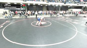 138 lbs Champ. Round 2 - Braden Opperman, Pontiac vs David Cruz, Evanston