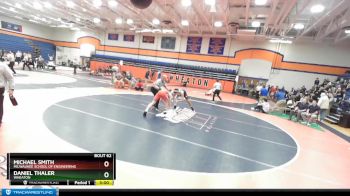 157 lbs Champ. Round 1 - Daniel Thaler, Wheaton vs Michael Smith, Milwaukee School Of Engineering