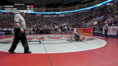 145 lbs First Round - Kyler See, North East vs Charley Paige, Midd-West
