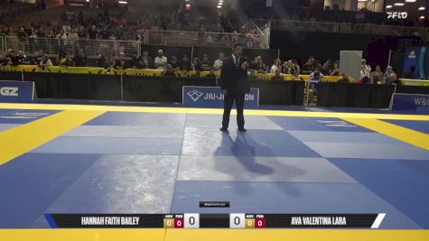 Ava Valentina Lara vs Hannah Faith Bailey 2025 Pan Kids Jiu-Jitsu IBJJF Championship