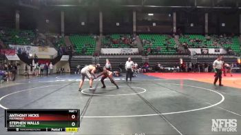 220 lbs Cons. Round 2 - Stephen Walls, New Hope HS vs Anthony Hicks, Fultondale