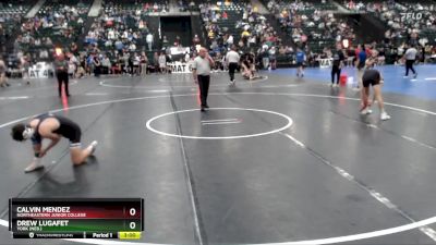 133 lbs Cons. Round 2 - Calvin Mendez, Northeastern Junior College vs Drew Lugafet, York (Neb.)