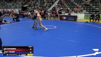 130 lbs Quarterfinal - Jax Zamarripa, TX vs Jimmy Milder, IA