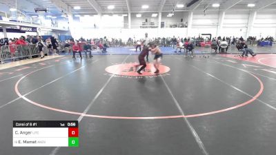 111 lbs Consi Of 8 #1 - Caleb Anger, Litchfield NH vs Eyal Mamet, Andover